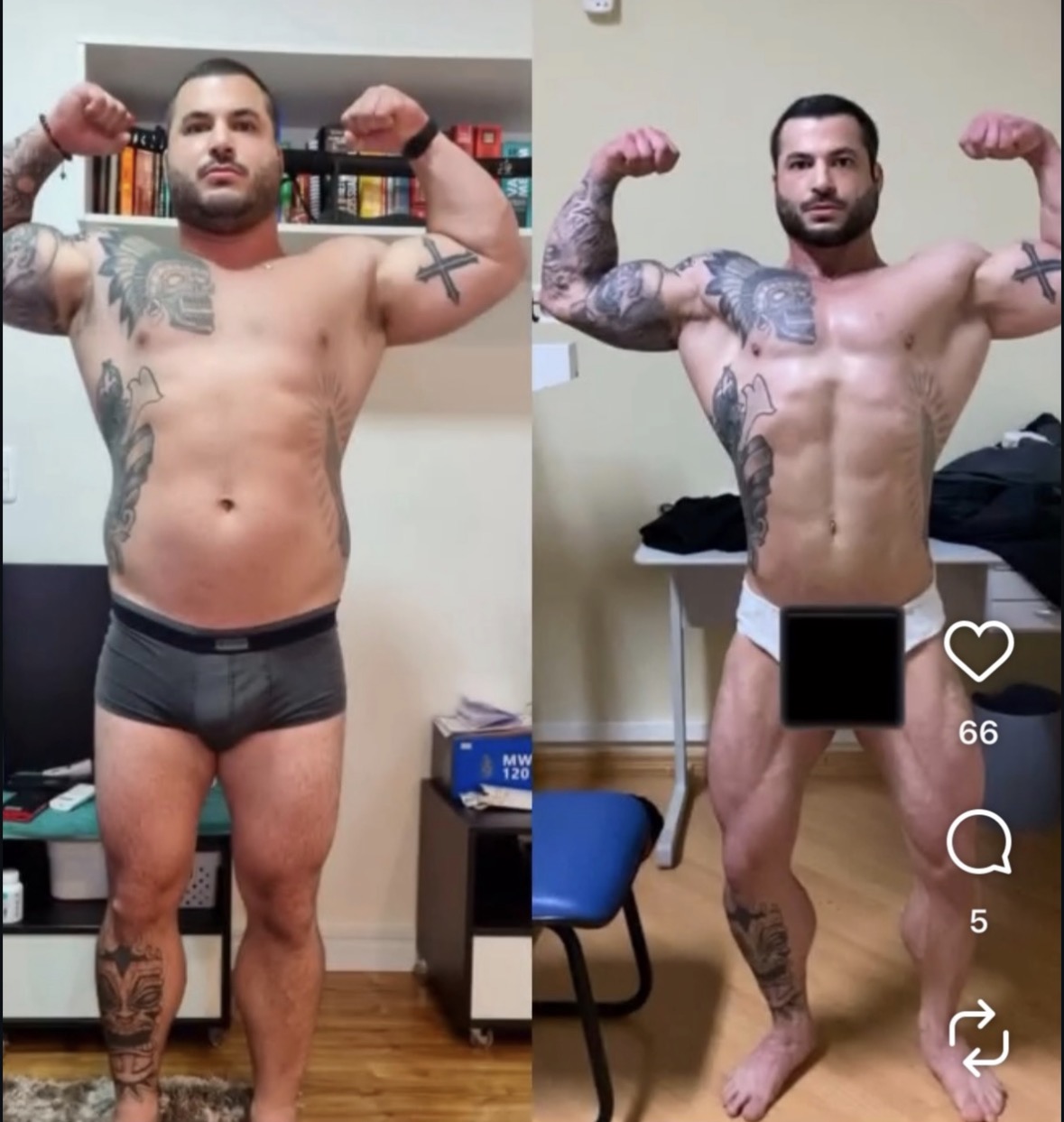 Resultado antes e depois 1 de aluno da START30